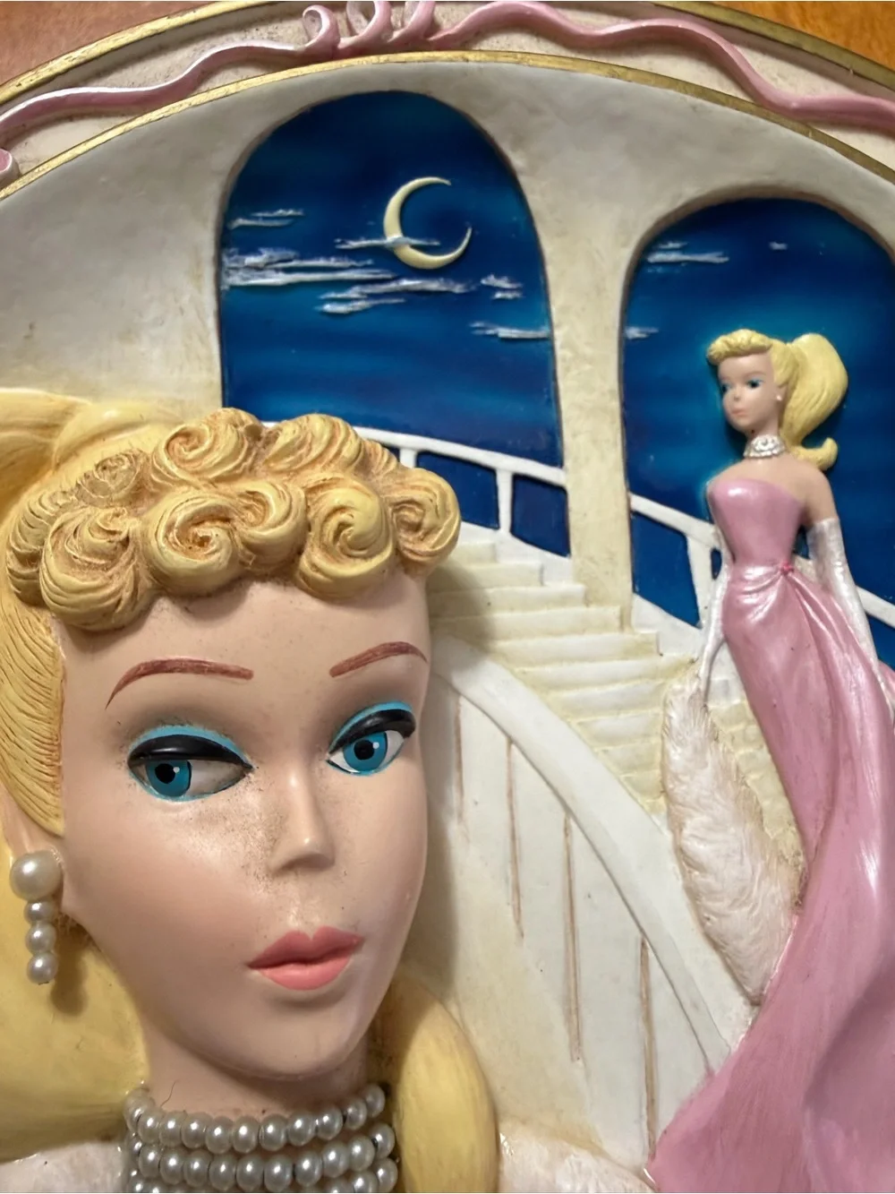 Barbie Pink, Cream & Blue Decorative Wall Plaque